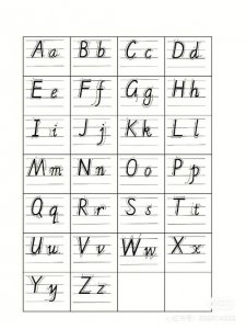 ​英语26个字母书写格式都有哪些（26个英文字母的书写顺序详细图解）