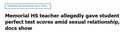 ​与女学生发生性关系、作业给满分，美国一教师面临重罪指控