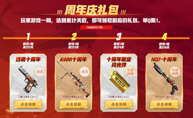 cf10周年珍藏皮肤（CF10.1周年庆特别篇六大活动来袭）(2)