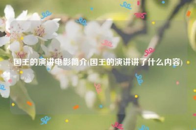 ​国王的演讲电影简介(国王的演讲讲了什么内容)