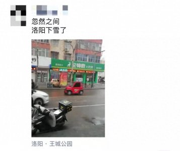 ​实拍！洛阳市区下雪了，洛阳人看过来