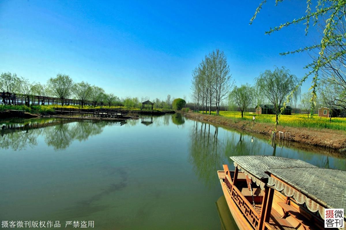 鹤鸣湖吸引众多珍惜水鸟栖息，被称鹤壁后花园
