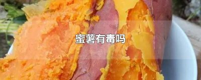 ​蜜薯有毒吗