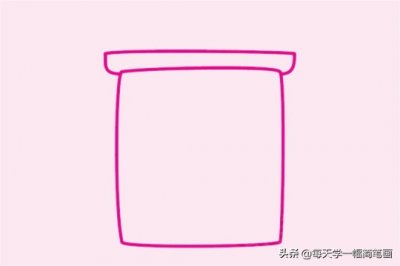 ​每天学一幅简笔画-垃圾桶简笔画步骤图片画法