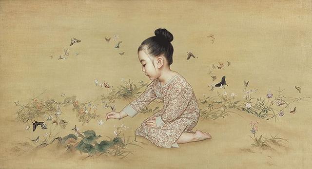 让父母惊艳的画教程（南京帅爸把女儿画成中式小仙女）(14)