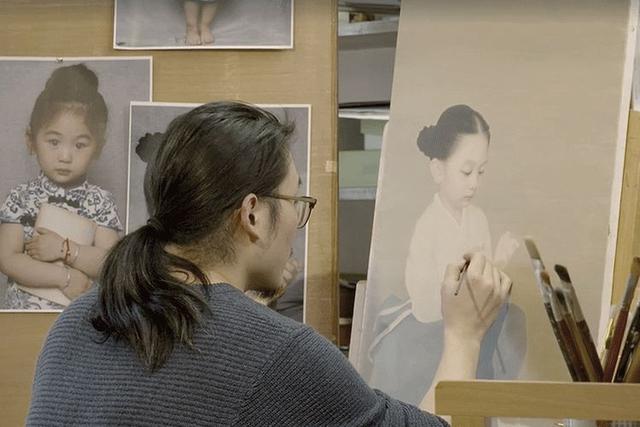 让父母惊艳的画教程（南京帅爸把女儿画成中式小仙女）(24)