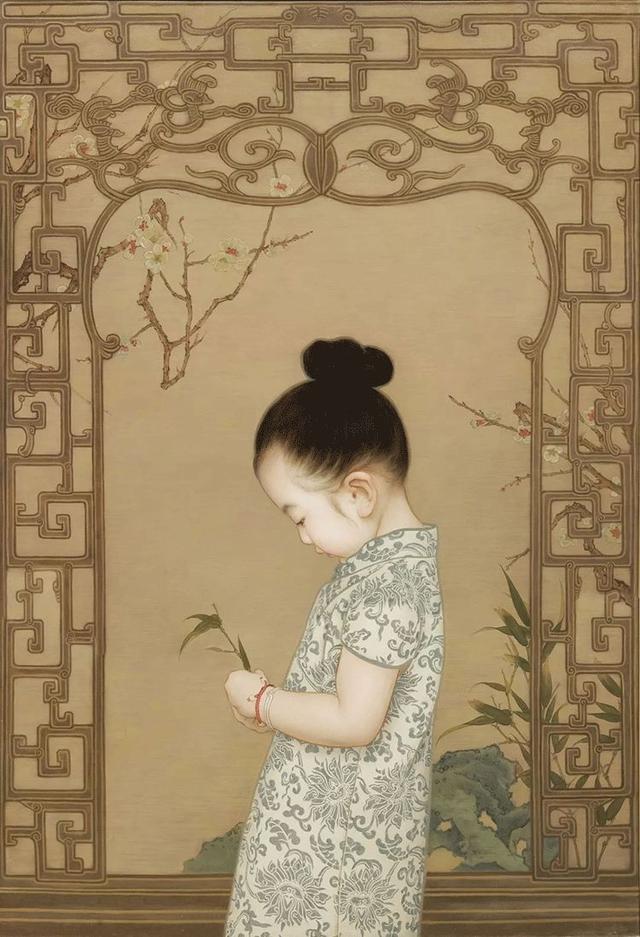 让父母惊艳的画教程（南京帅爸把女儿画成中式小仙女）(6)