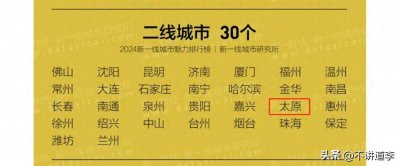 ​2024年山西11城市等级及全国排名新鲜出炉，晋城重新回归四线城市