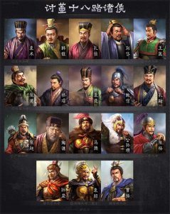 ​所谓讨伐董卓的十八路诸侯如何排名？