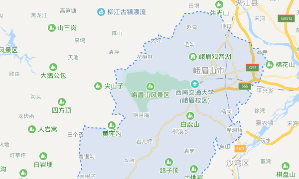 峨眉山在哪里个城市,峨眉山在四川哪个城市图4
