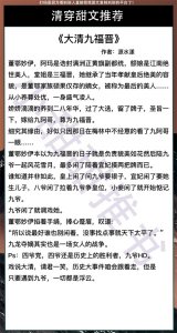 ​8本清穿甜文！忠犬型的四阿哥，一夫一妻，甜宠文《完美四福晋》