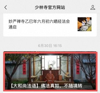 ​16岁出家，34岁任方丈，释永信随电影《少林寺》爆火起家，目前少林寺官号已删