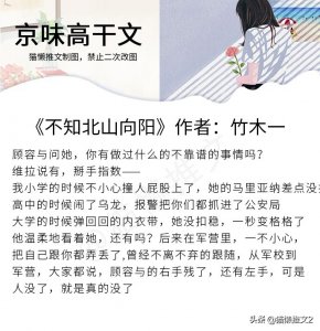 ​9部京味高干文，从暗恋到互宠，先婚后爱，男主偏执霸道情话撩人